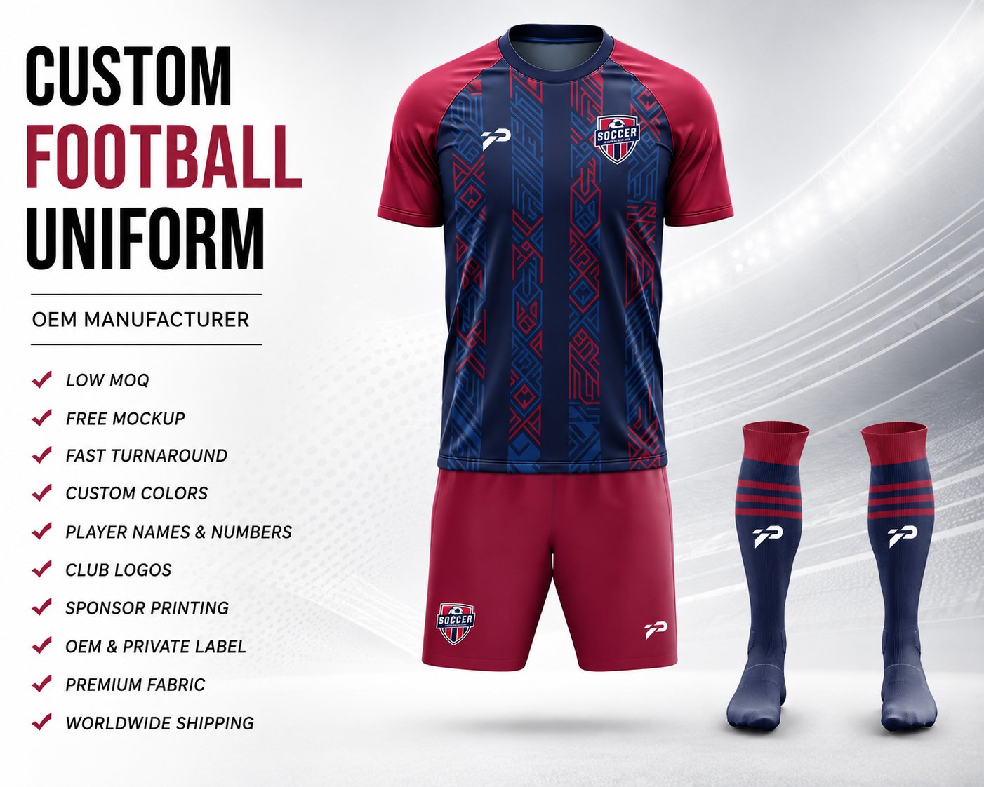 Patriot Elite Custom Football Kit - Image 3